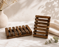 Handcrafted Wooden Soap Dish | Natural Draining Soap Holder